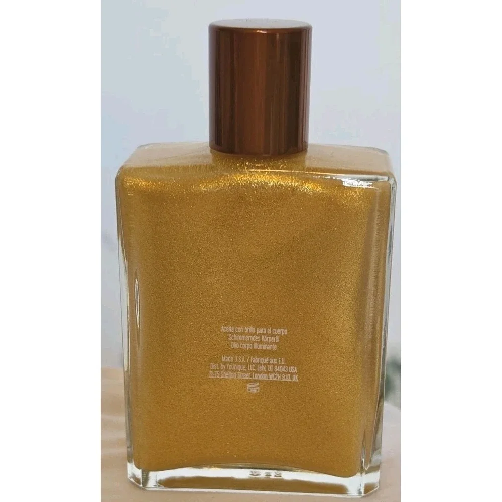 Younique Beachfront Kissed Shimmering Body Oil New In Box Full Size Gold Shimmer